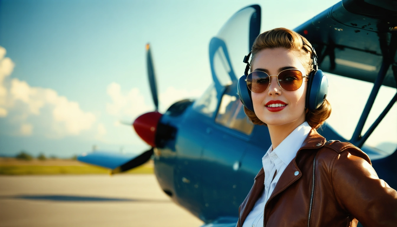 aviator Pin Up